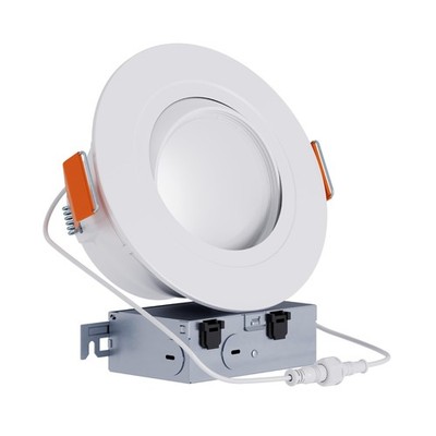 HALO RA 6-Inch Canless LED Recessed Downlight with Adjustable Gimbal, Selecta...