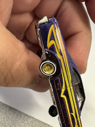 1996 Hot Wheels '65 Chevy Impala Lowrider purple loose 3-D printed wheels - Picture 18 of 22