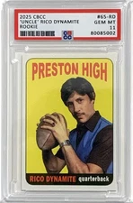 Uncle Rico Dynamite Custom Novelty Trading Card | Parody Slabbed Art Print