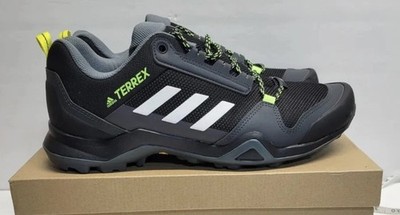 Adidas Terrex AX3 AT Hiking Outdoor Shoes Black Green Carbon Mens Size 10 New