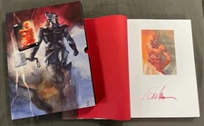THE MARVEL ART OF ALEX MALEEV SIGNED hardcover with dustjacket, slipcase & card