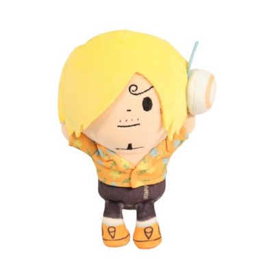 One Piece Sanji Plush Keychain Egghead Banzai Pose Anime Japan