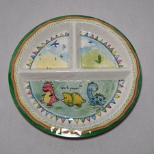 Baby Cie French Dinosaur Dinos Be The Leader Kids Divided Baby Plate Dinnerware
