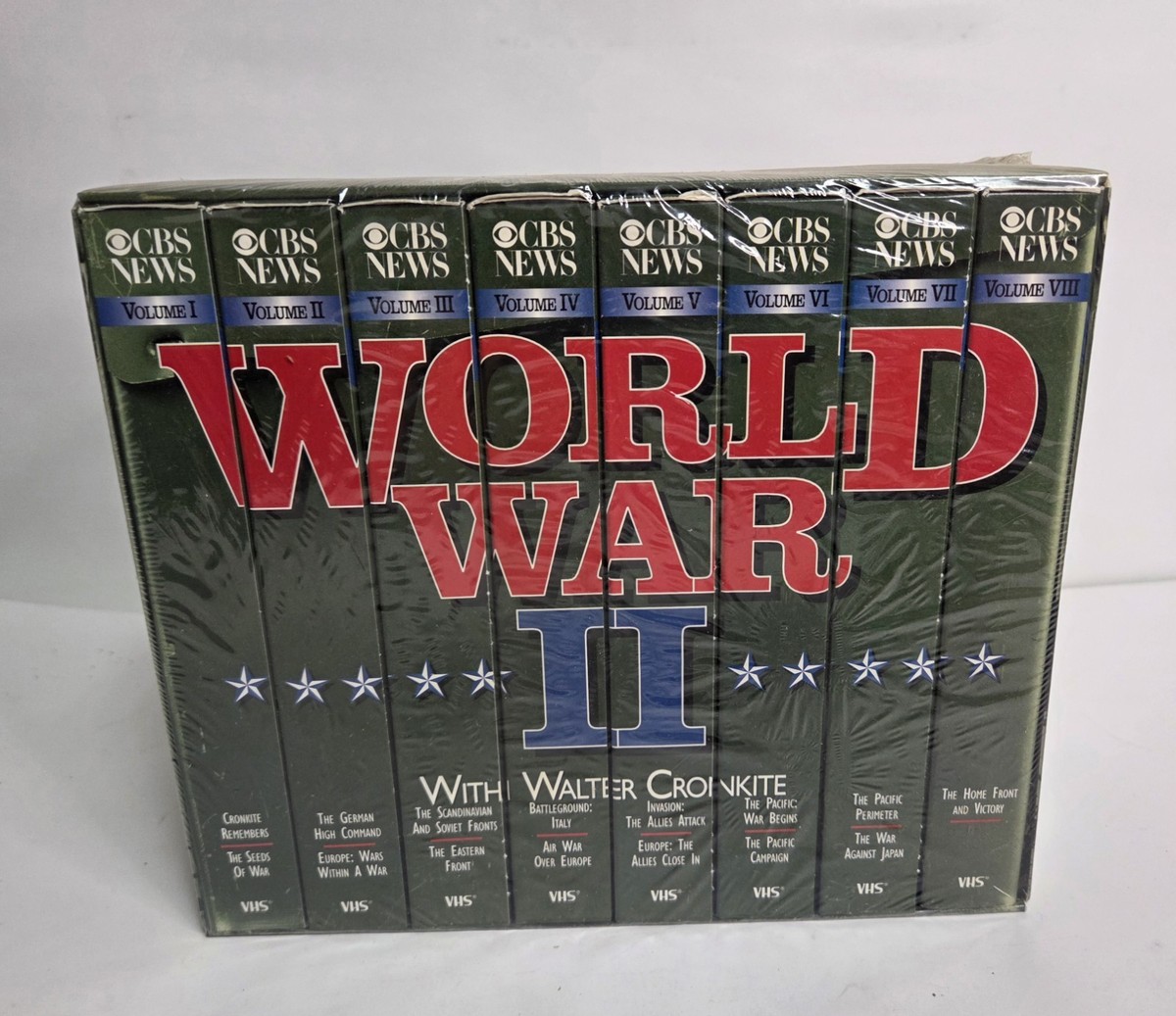 CBS NEWS - World War II Documentary w/Walter Cronkite (8 Vol. VHS