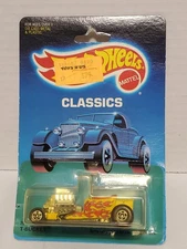 T-BUCKET YELLOW RED FLAME HOT WHEELS CLASSICS DIECAST CAR 1988 VARIATION U PICK