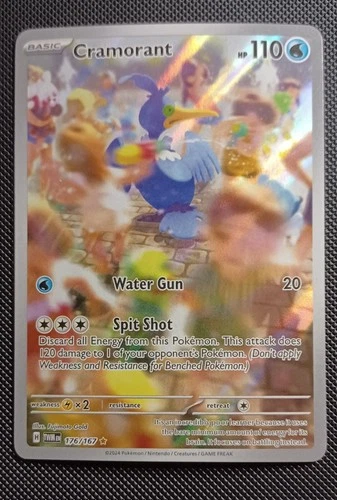 Cramorant 176/167 Sv06: Twilight Masquerade Holo TCG IR Illustration Rare NM