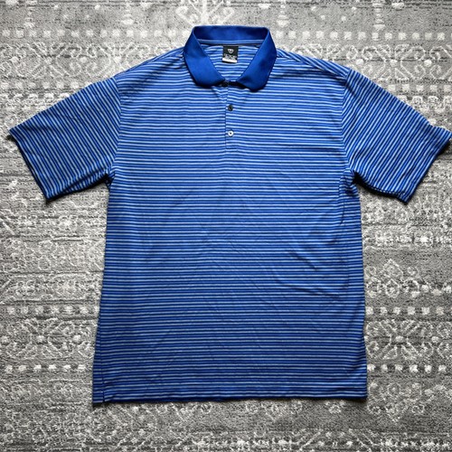 Polo Nike Golf Performance uomo XL blu bianco a righe - Foto 2 di 9