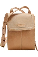American Leather Co. Kansas Glove Leather Crossbody Nutmeg