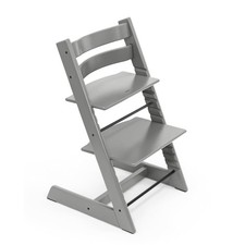 Tripp Trapp Adjustable Wooden Storm Grey Baby High Chair by Stokke