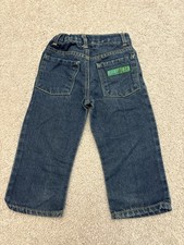 VTG Y2K Rocawear Kids Denim Blue Jeans Embroidered Size 2T