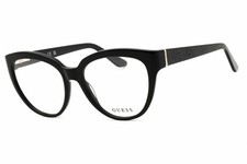 NEW Guess GU50232 001 Shiny Black 54mm Eyeglasses