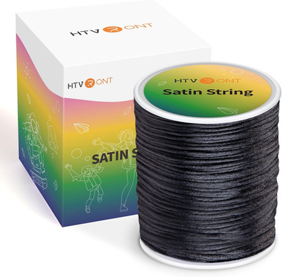 Black Nylon String Cord- 1.5Mm 103 Yards Strong Nylon String, Wear-Resistant No