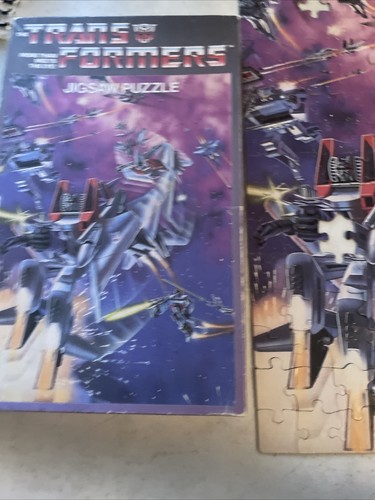 Vintage TRANSFORMERS G1 Decepticons 125 Puzzle APC Hasbro 1984 Missing 2 Pieces - Picture 5 of 5