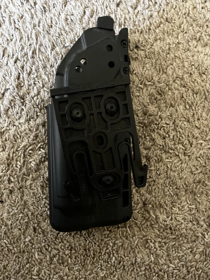 Safariland 7390 Glock 19/23 mão esquerda nível 1 rolamento de luz com garfo preto - Imagem 3 de 4