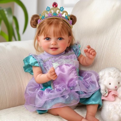 Lifelike Reborn Baby Dolls Dara - 18 Inch Realistic-Newborn Baby Doll Brown H...