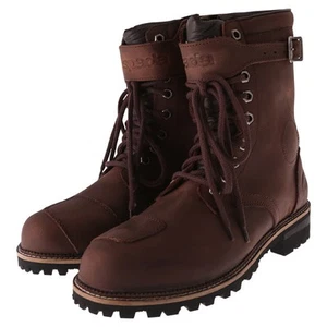 Spada Pilgrim Grande WP Motorcycle Boots Brown Biker Waterproof