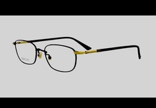 Gold Gucci Eyeglasses Frames GG0612OJ 002 52-18-145 Black Titanium Made in Japan