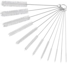 Straw Cleaner Brushes Sets, 12 Pieces 8.2 Inch Botthle Cleaning Brush and Nyl...
