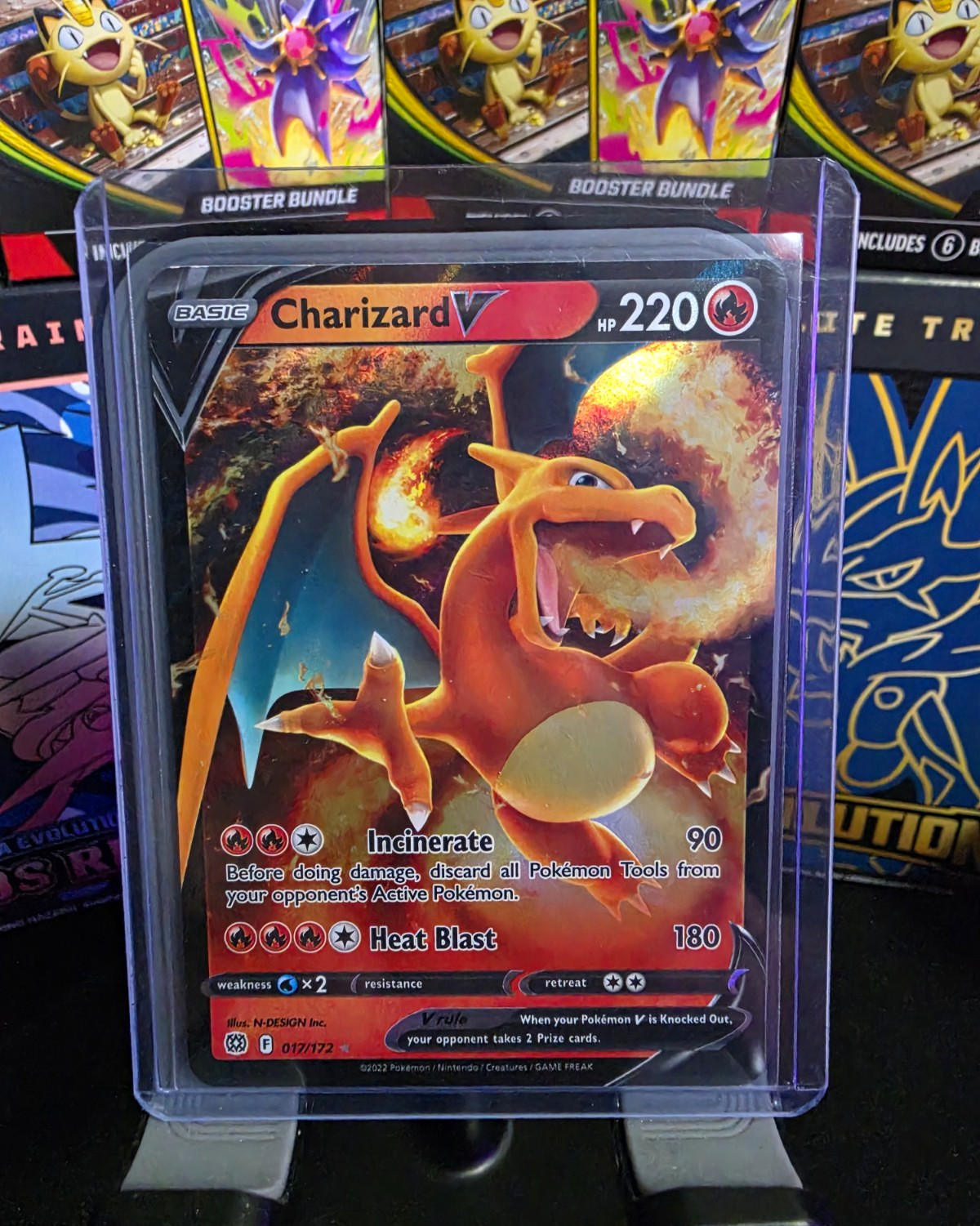 The Pokemon Company Charizard V 017/172 Swsh09 Holo UR EN 220 HP Basic