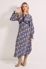Dorothy Perkins Purple Midi Dress Womens Occasion Dresses