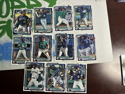 2024 Topps Bowman Team  1sts, Base, and Prospects (11) - Seattle Mariners
