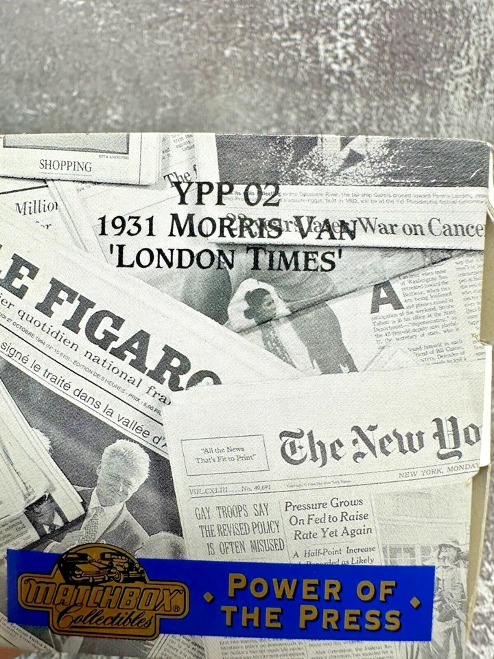 Matchbox Collectables 1:43 Scale Diecast YPP 02 - 1931 Morris Van - London Times - Image 3 of 4