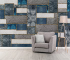 3D Retro Grey Graphics 46157Na Wallpaper Wall Murals Removable Wallpaper Fay