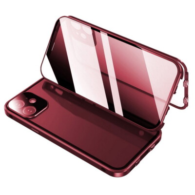 360° Case for iPhone 14 Pro 13 Max 12 Anti Peep Double-Sided Buckle Slim Cover