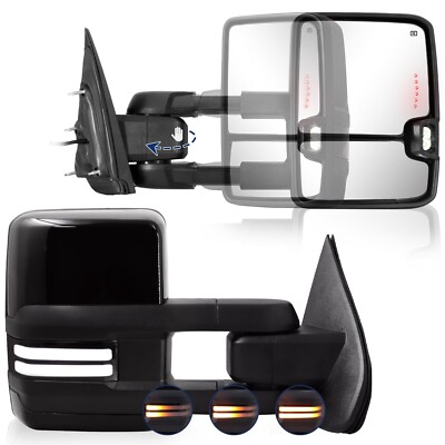 Switchback Towing Mirror Compatible with 2014-2018 Chevy Silverado GMC Sierra...