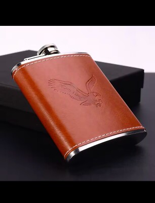 Elegant Fashionable Liquor Flask, Hip Flask, Eagle Design, a Great Gift