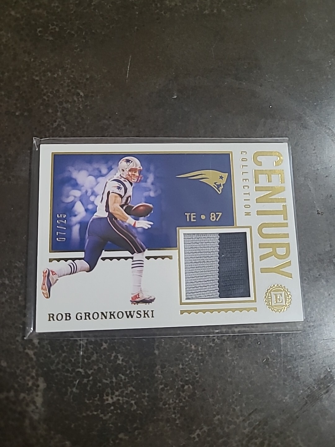 2020 PANINI ENCASED #CC-21 ROB GRONKOWSKI 2 Color JERSEY /25