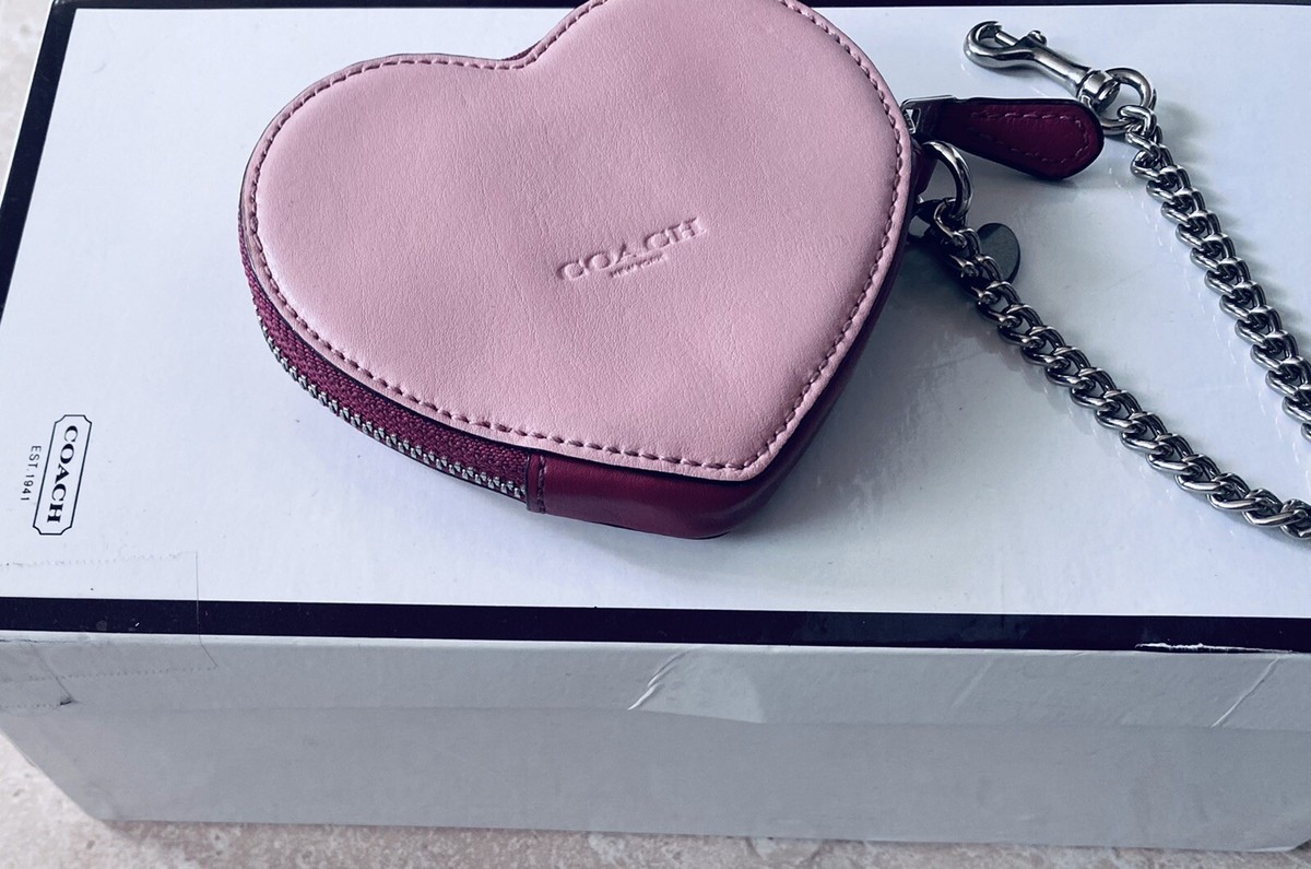 【関税送料込】COACH Pink mini leather coin purse Coach Signature Kisslock Coin Purse Pouch Wallet Pink | eBay