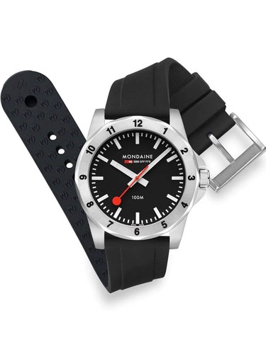Mondaine MSN.42120.RB Mens Watch Numeri 42mm 10ATM - Picture 4 of 7