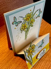 4 Daffodil Daydream Sending You Smiles Greeting Card Kit Stampin Up! Shimmer