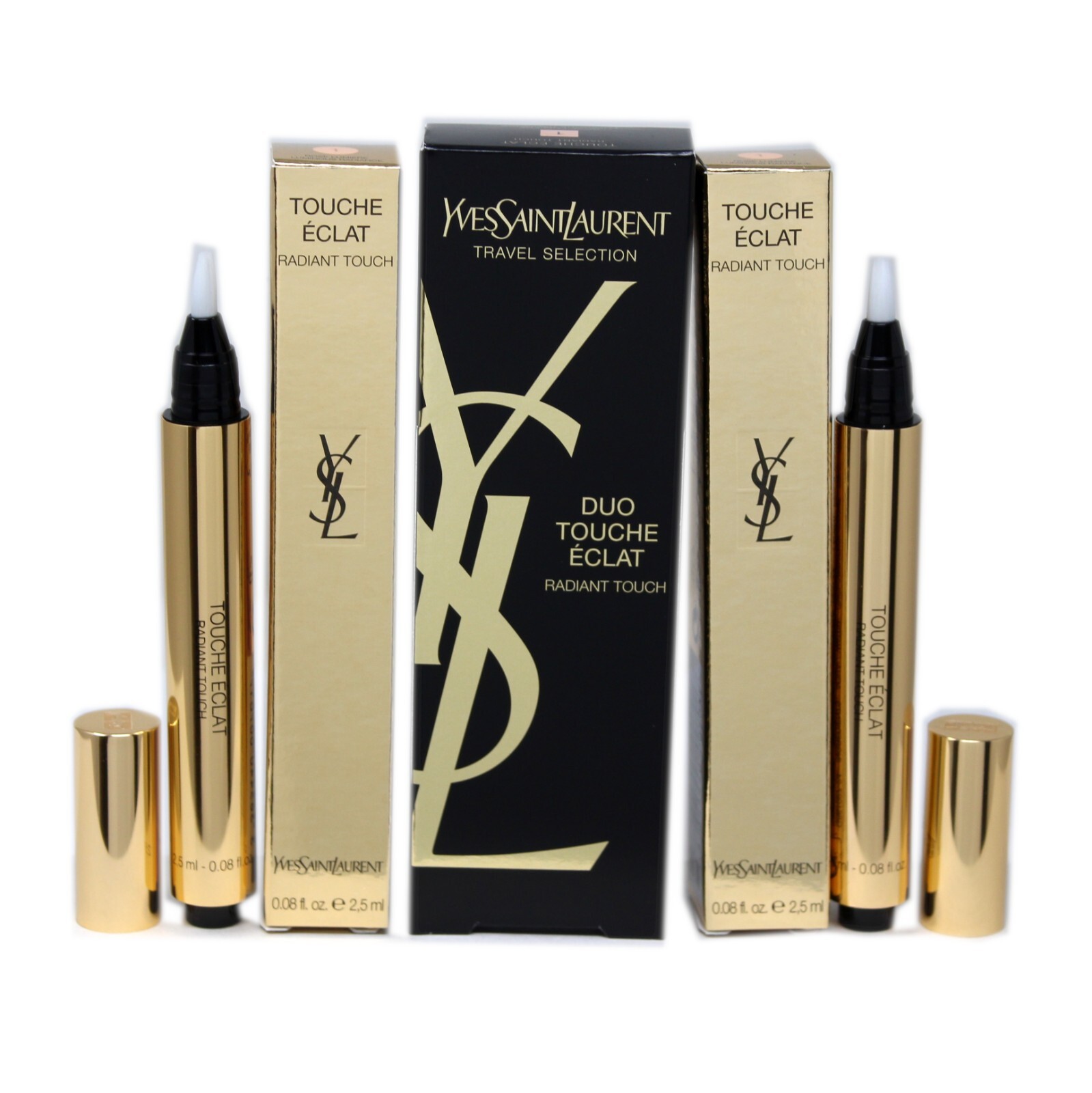 YSL TRAVEL DUO TOUCHE ECLAT СИЯЮЩИЙ ХАЙЛАЙТЕР И КОНСИЛЕР ДЛЯ ЛИЦА RADIANT TOUCH 2x25 МЛ 1 11190₽