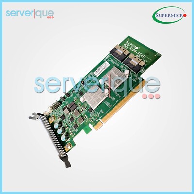 AOC-SLG4-4E4T SuperMicro Quad-Port PCI-E 4.0 x16 Internal NVMe HBA ''BRAND NEW''