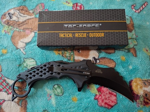 Tac Force: Tactical, Outdoor, Rescue - 7" LOCK-BLADE KARAMBIT ; open box, unused - Picture 2 of 2