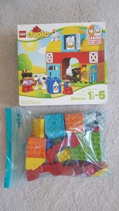 Details About Duplo By Lego My First Farm 26 Pcs 10617 Easy Build Learn Age 15 5 - 