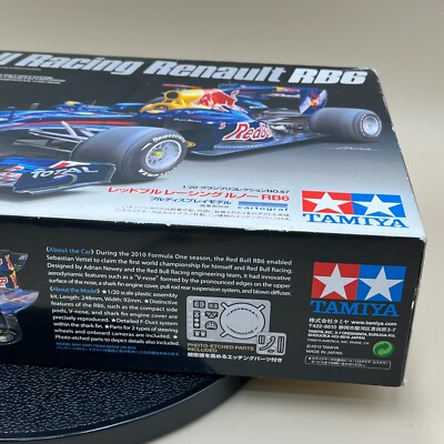 タミヤ Red Bull Racing Renault RB6 1/20 Red Bull Racing Renault RB6 F1 Racing Tamiya 1/20 Model
