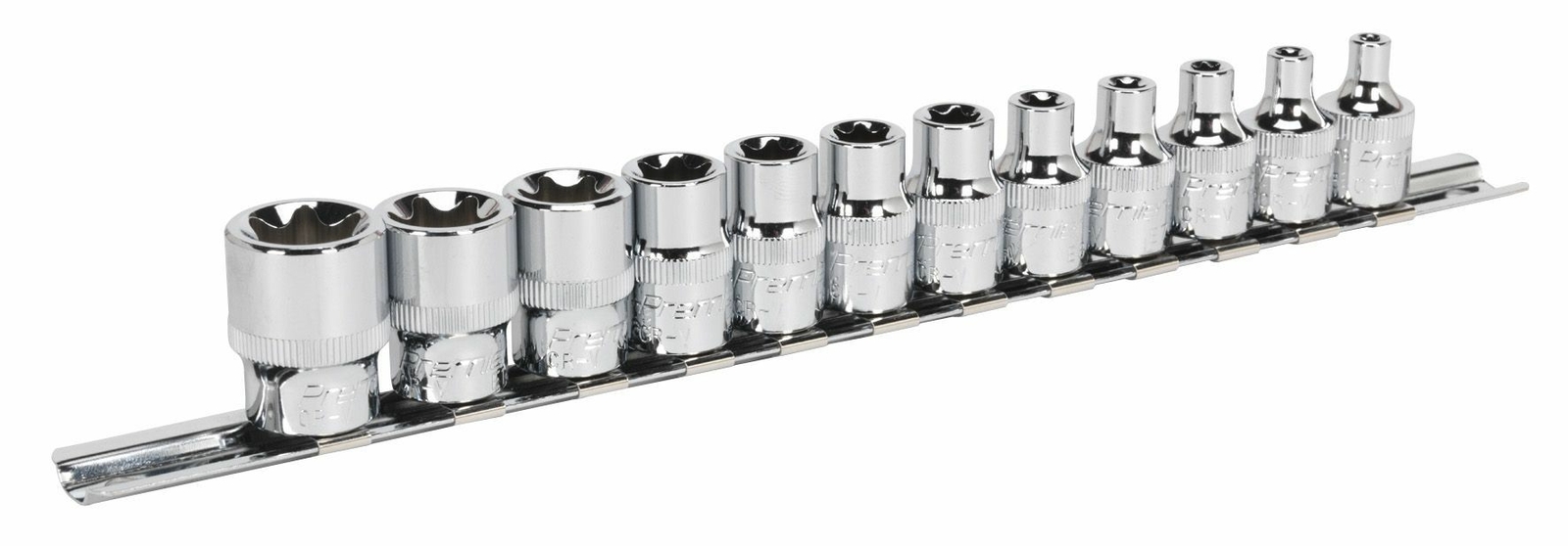 Sealey TRX-Star* Socket Set 12pc 3/8""Sq Drive E4-E20 Garage Workshop DIY - Image 5