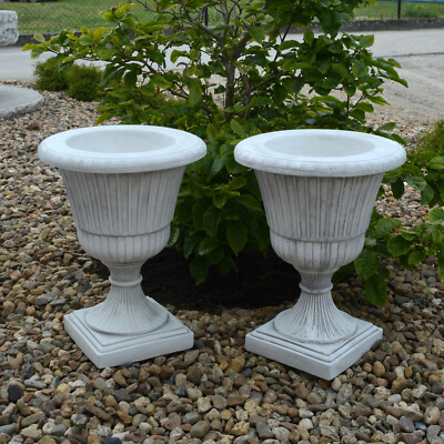 Pflanzgefäße 2er-Set Pflanztrog Vase  51 cm 33 kg 7 Liter Beton frostsicher
