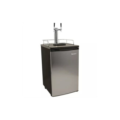 EdgeStar KC2000TWIN Full Size 20'' Kegerator - Stainless Steel