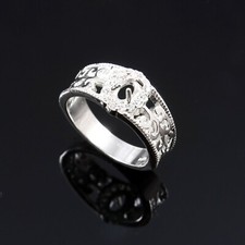 Semi Mount Ring 925 Sterling Silver Jewelry Stone Setting Size 6X4 MM Oval Shape