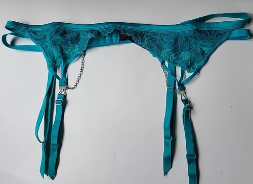 Ann Summers The Indulgence Suspender Belt M 12-14 Blue New Tags - Picture 2 of 3
