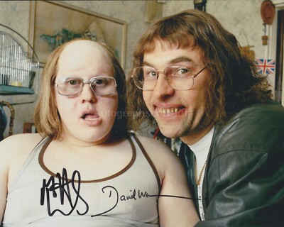 Matt Lucas & David Walliams HAND SIGNED 8x10 Foto Autogramm, Little Britain (B)