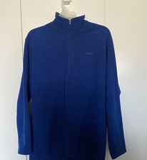 Vintage 1990s Patagonia Capilene Fleece Pullover Size Mens L Made in USA Blue