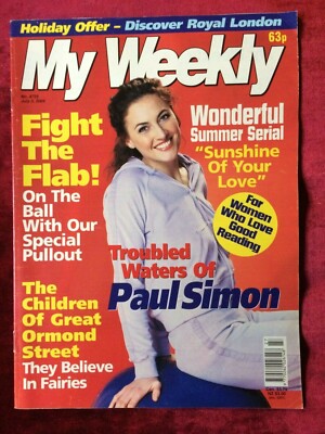 DORIS DAY PAUL SIMON Lowri Turner rare UK MY WEEKLY magazine 03/07/2004
