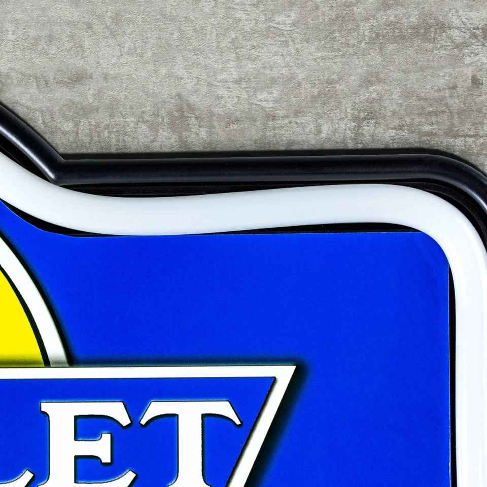 Letrero de luz LED de cuerda de neón Chevrolet, forma de carpa de 17", bar garaje hombre decoración de cueva Foto 4 de 4