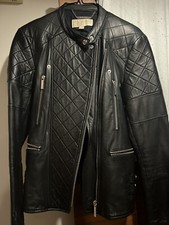 Michael Kors Black Leather Jacket (size Small)