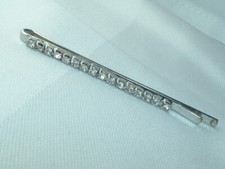 WHITE RHINESTONE BOBBY PIN HAIR ACCESSORY